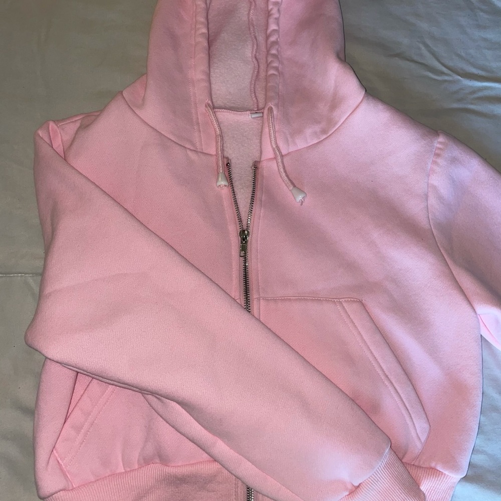 Slightly Cropped Pink Hoodie